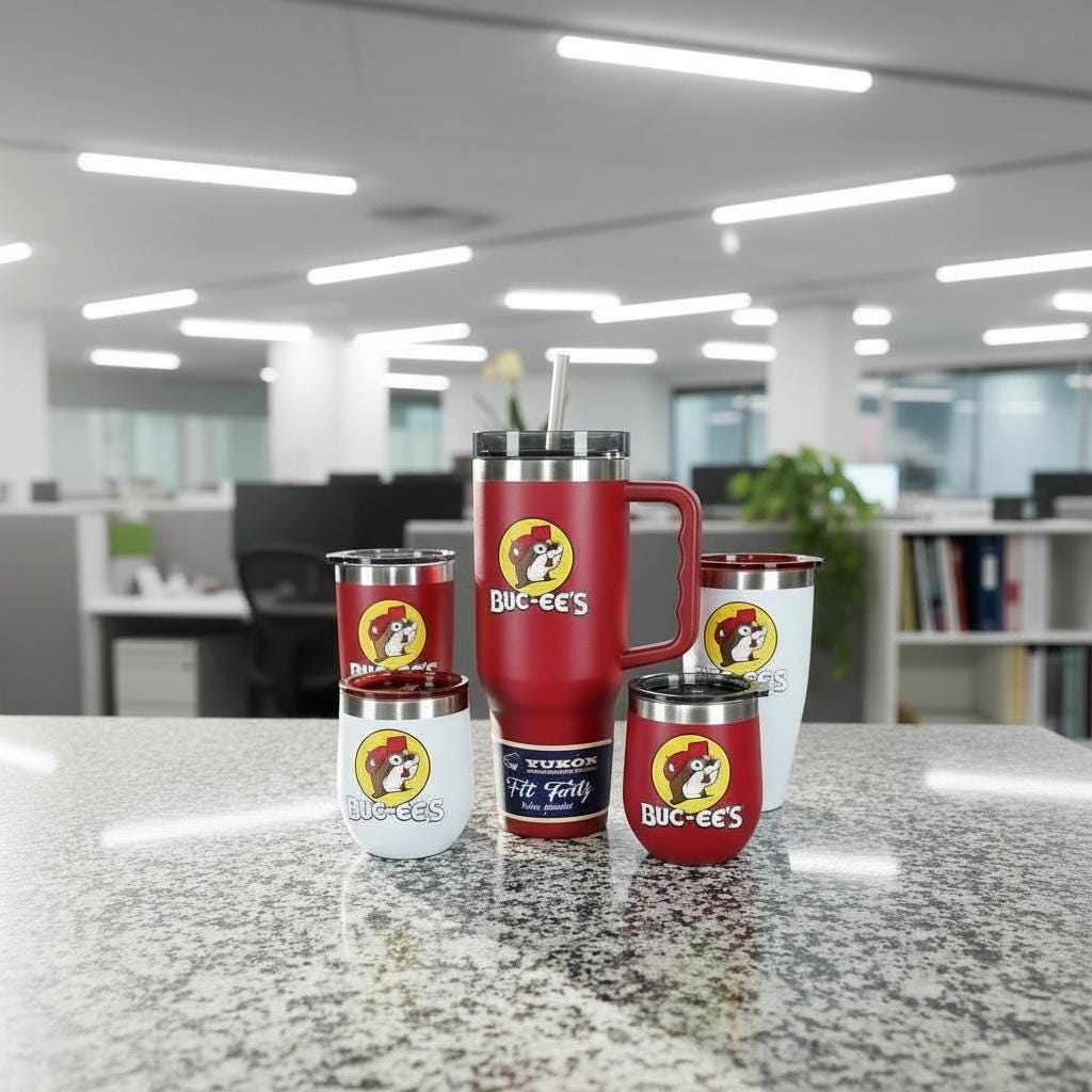 Buc-ee's Tumblers Red and White (40oz, 20oz, 10oz)