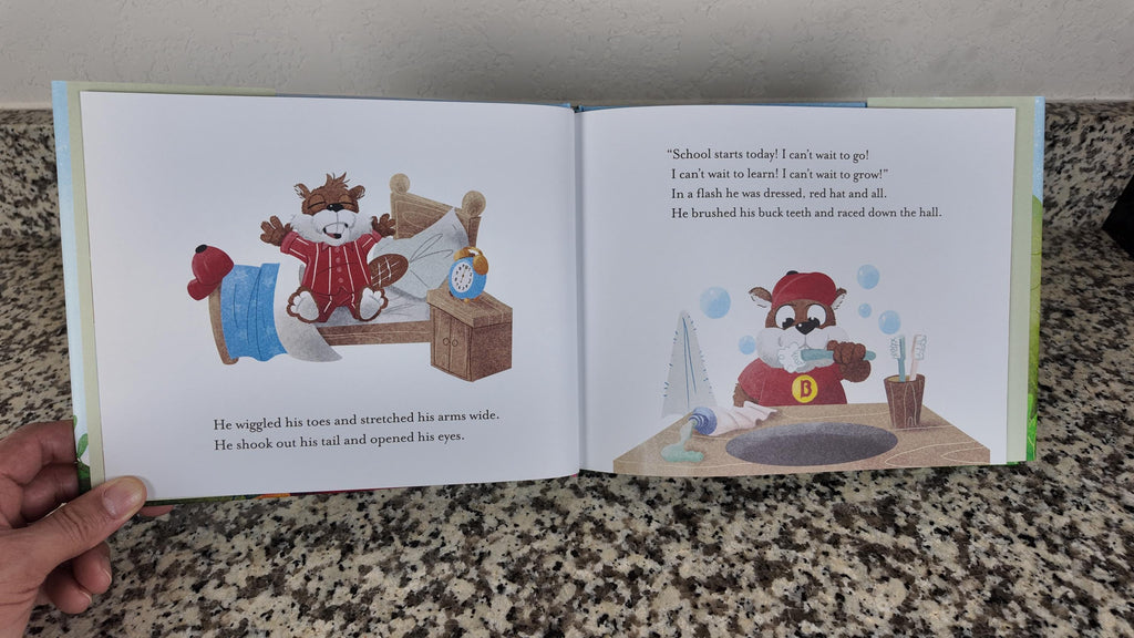 Kids Picture Book – Beaver Goes to School Adventure