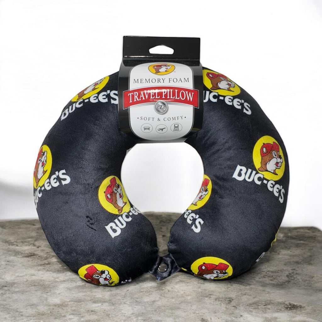 Travel Pillow with Memory Foam – Neck Support Cushion