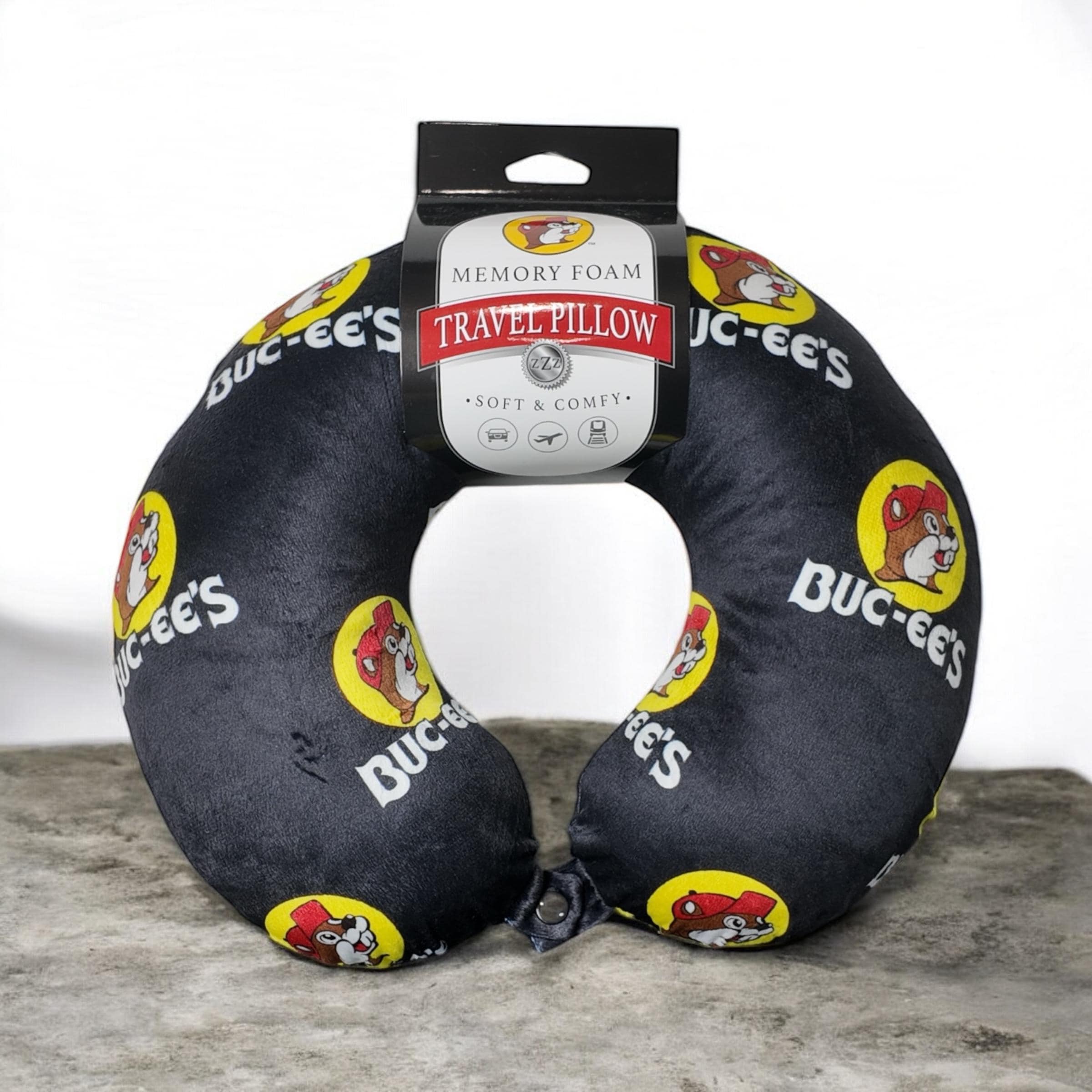 Buc-ee Memory Foam Travel Pillow
