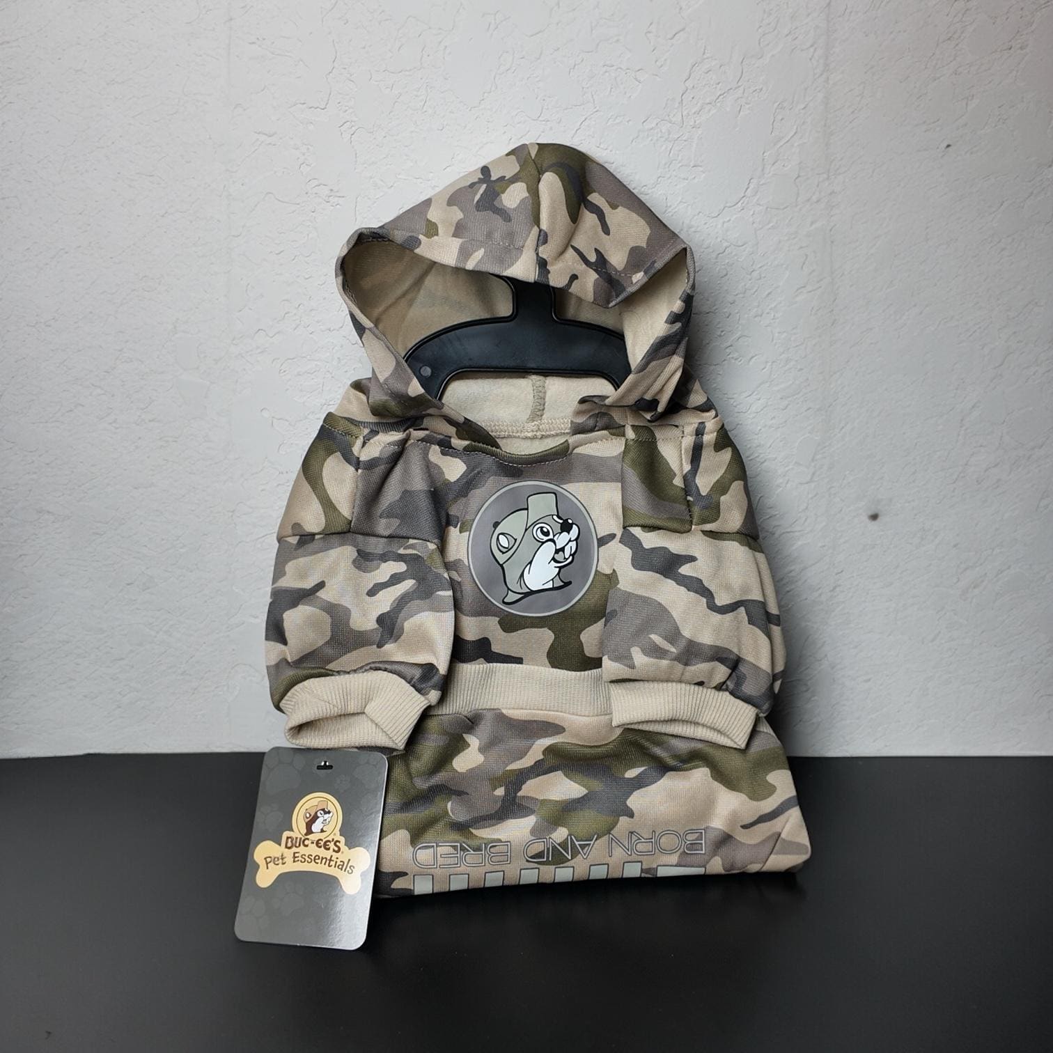 Buc-ee's Pet Hoodie (shirt) camouflage