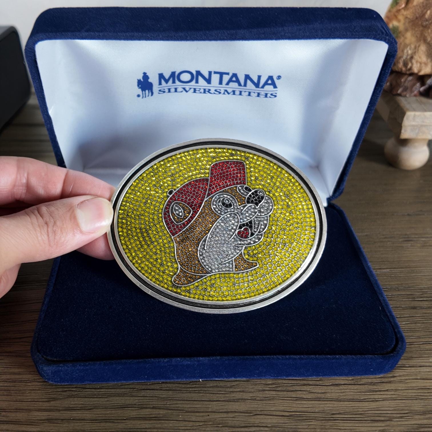 Buc-ee's Rhinestone Belt Buckle