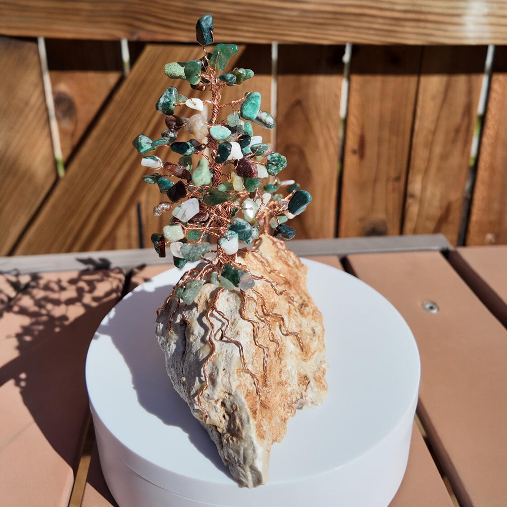 Indian Agate Stone Wire Tree #2502