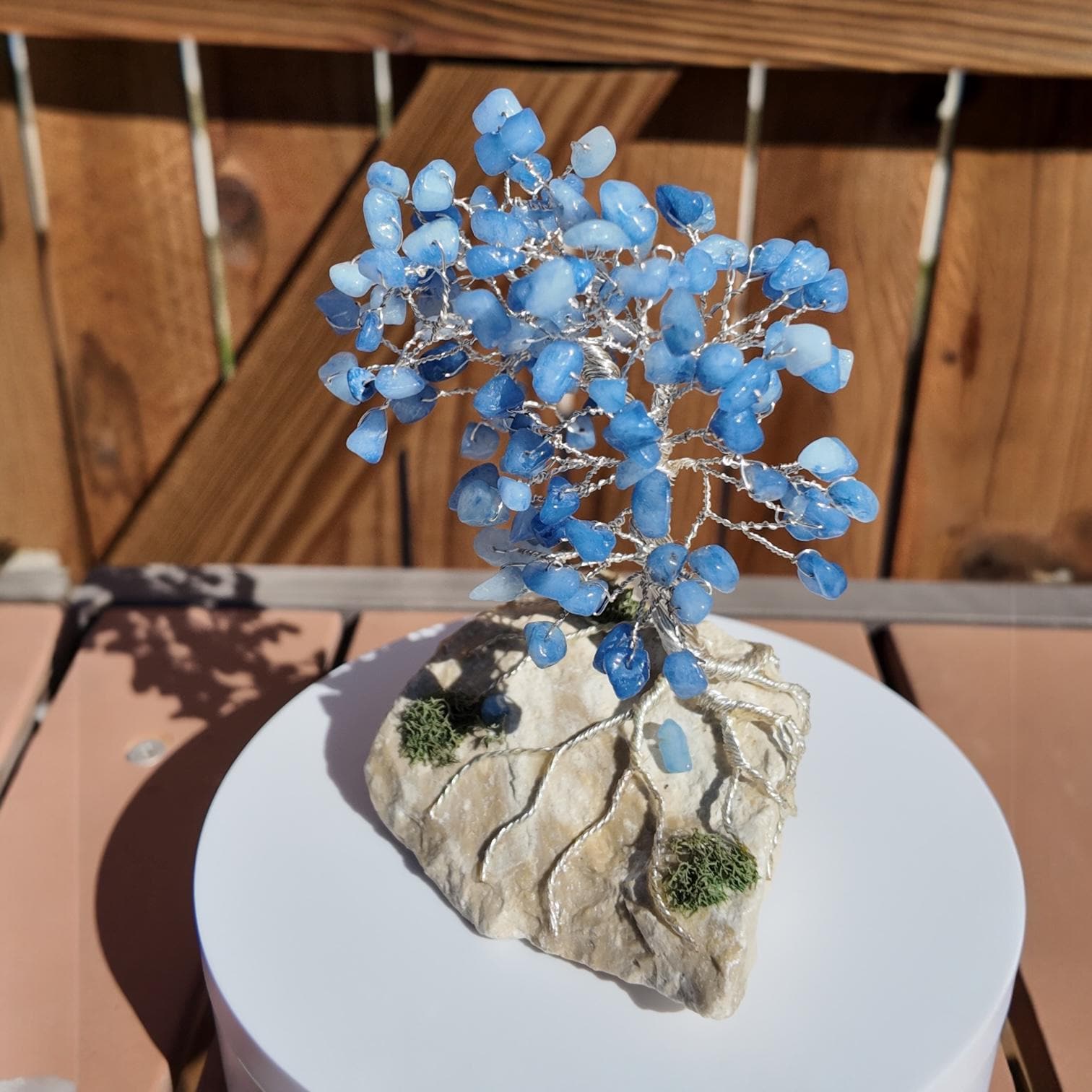 Blue Quartz Wire Tree #2514