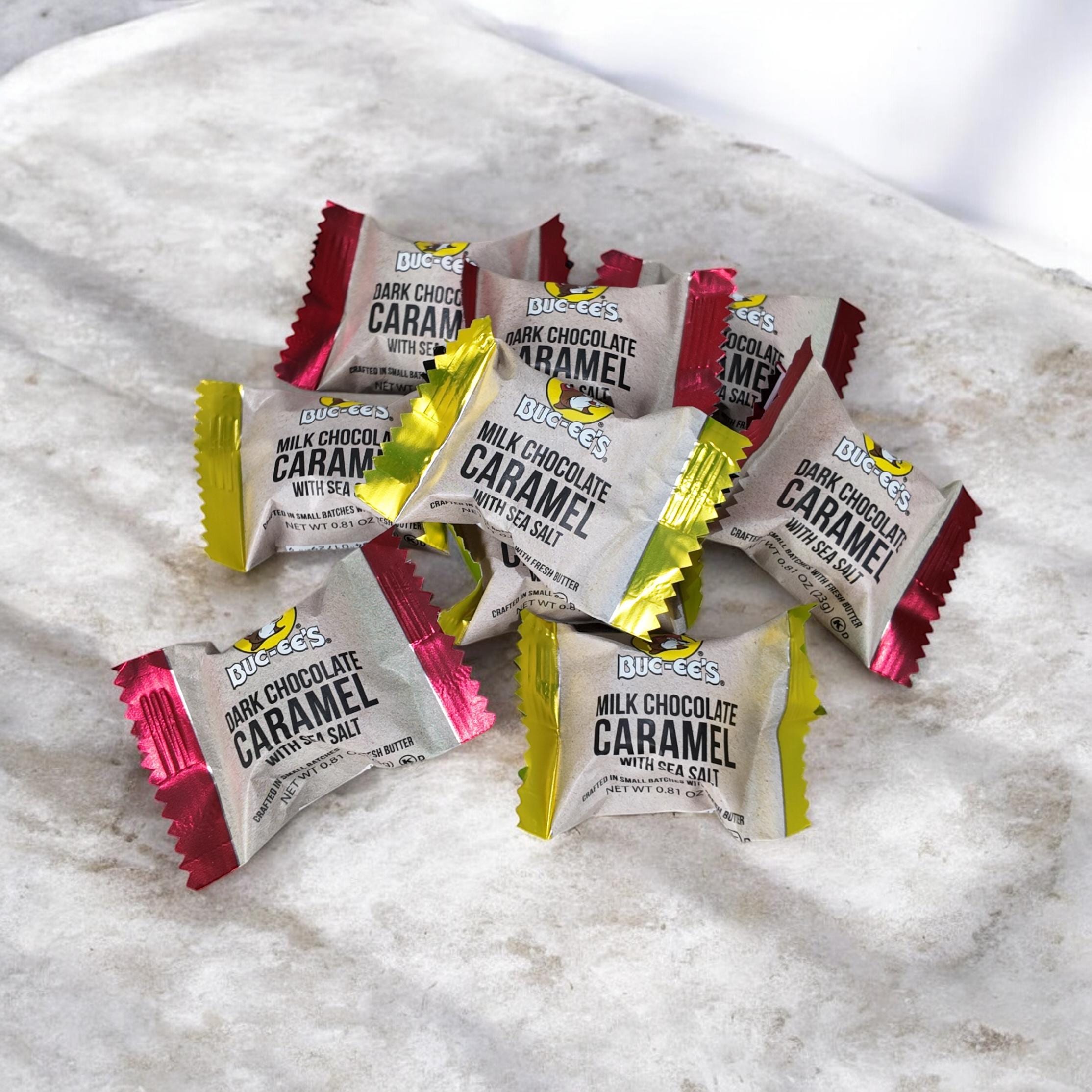 Buc-ee's Milk and Dark Chocolate Caramel with Sea Salt 5-Pack