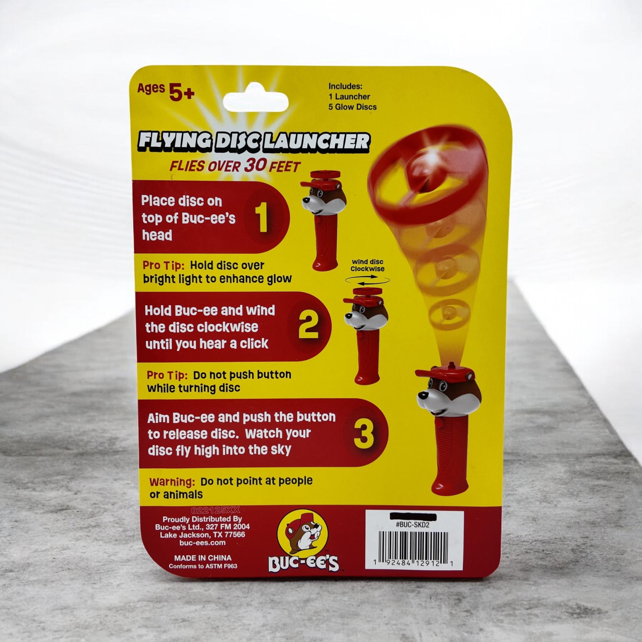 Buc-ee's Flying Disc Launcher