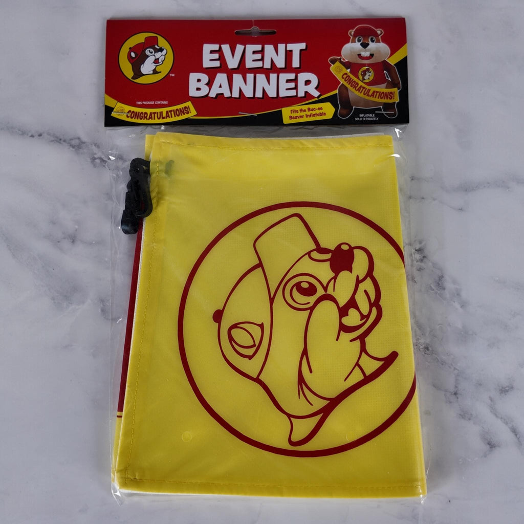 Buc-ee's Party Time Inflatable Beaver with Banner Gift Set #1