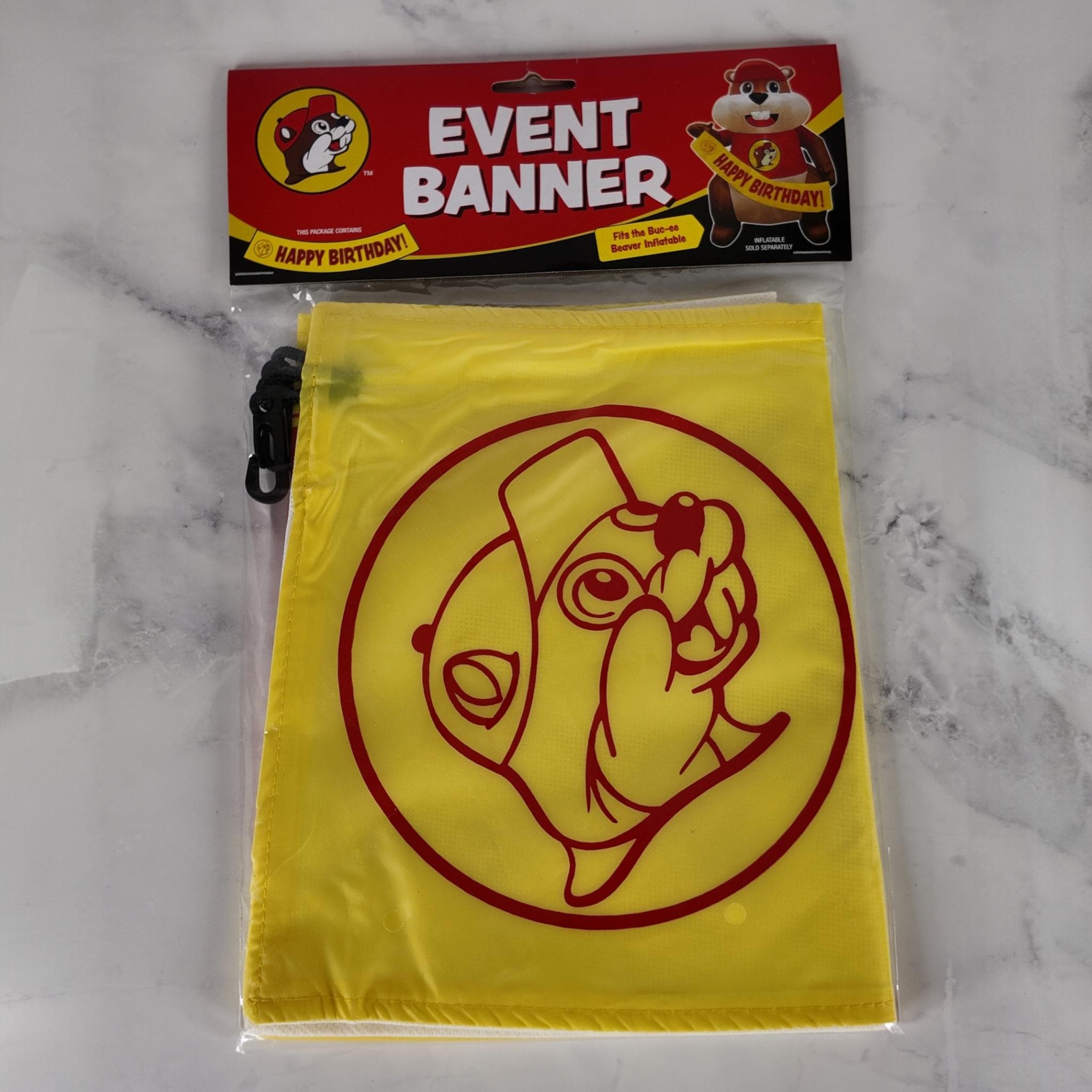 Buc-ee's Party Time Inflatable Beaver with Banner Gift Set #1
