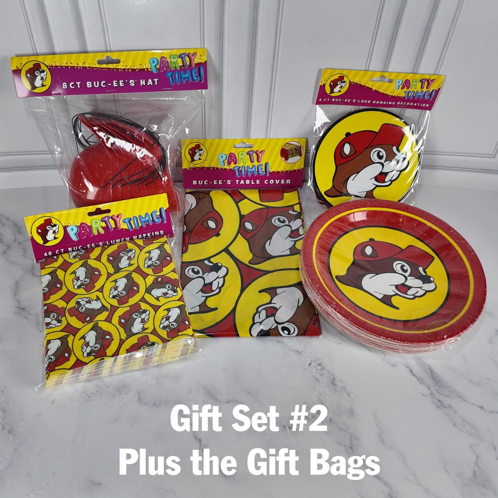 Buc-ee's Party Time Table and Decoration Set #2