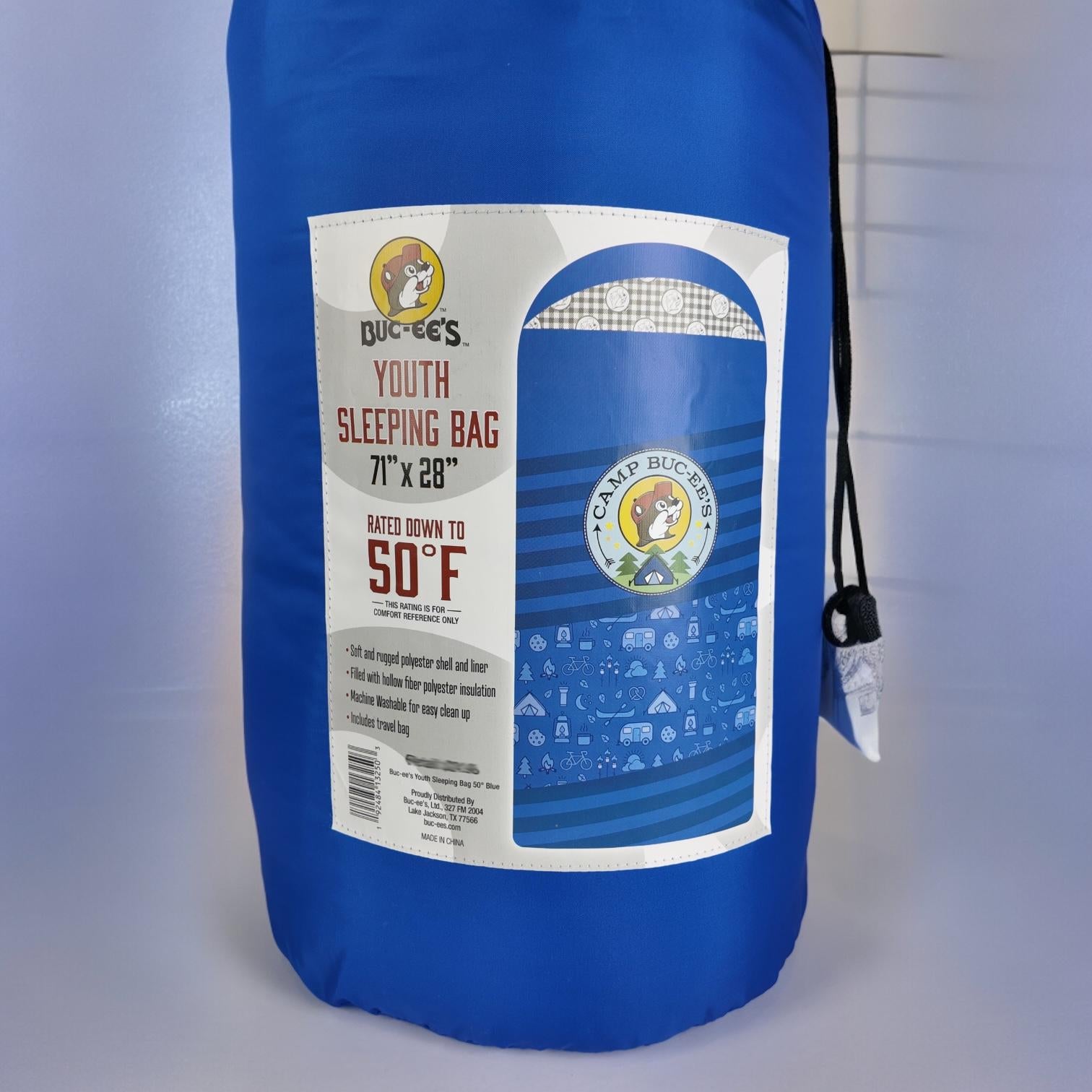 Buc-ee's Sleeping Bags (Adult & Youth / Black, Blue, Pink)