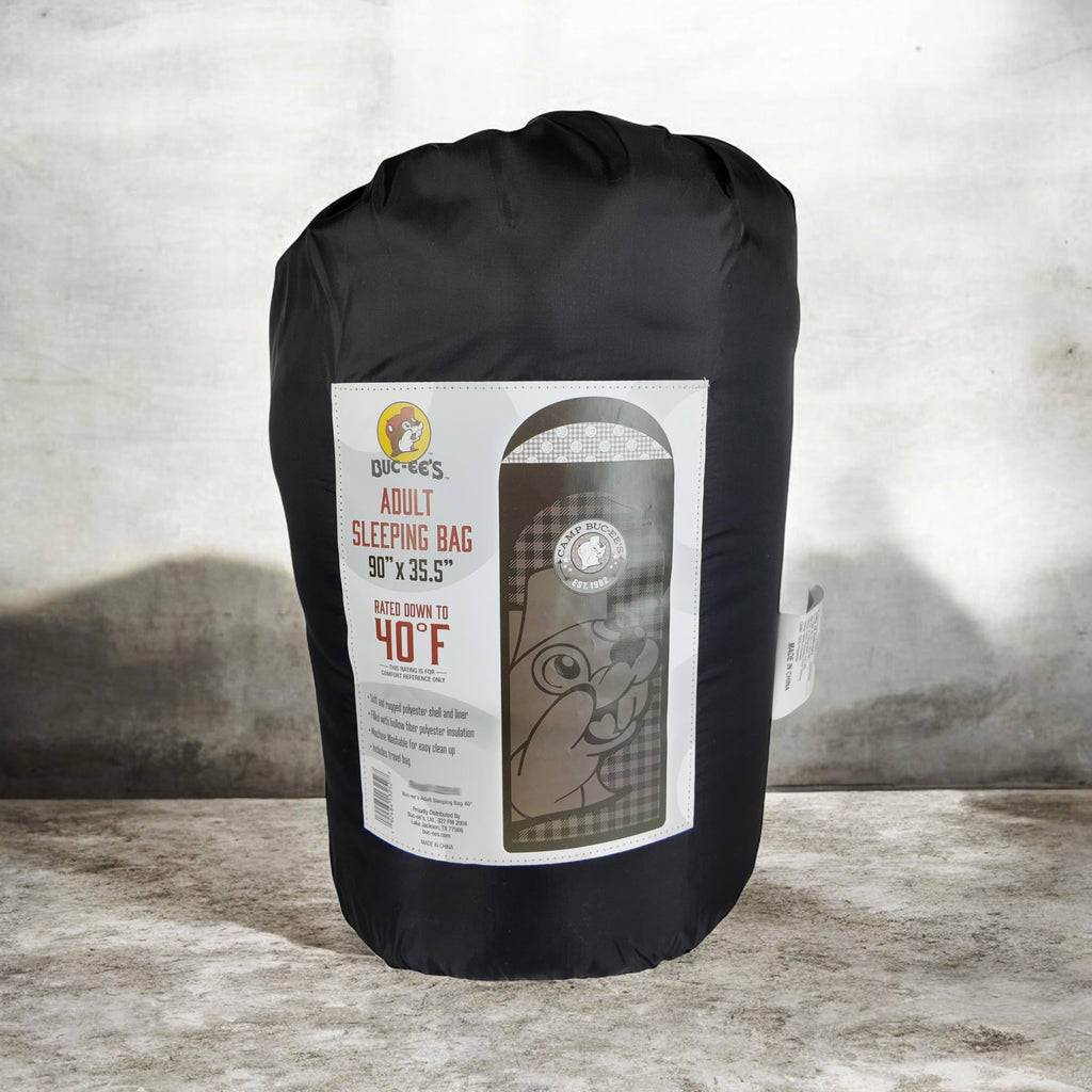 Buc-ee's Sleeping Bags (Adult & Youth / Black, Blue, Pink)