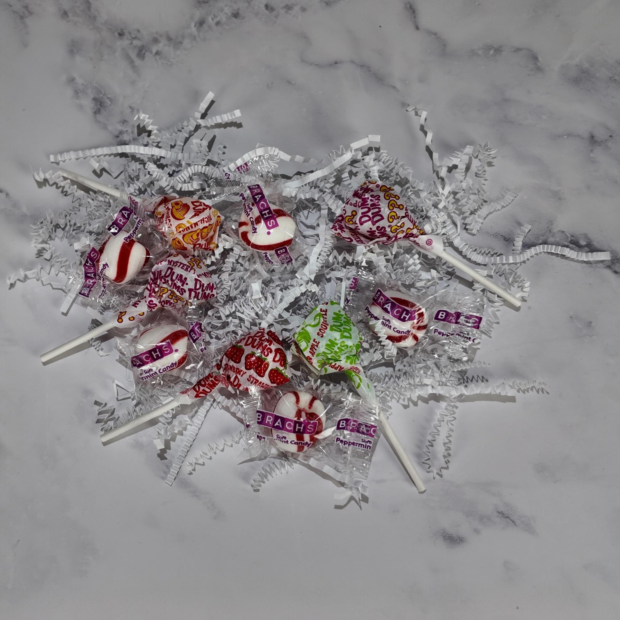 McCoy's Yellow Mini Bucket Peppermint Lollipop Gift Basket