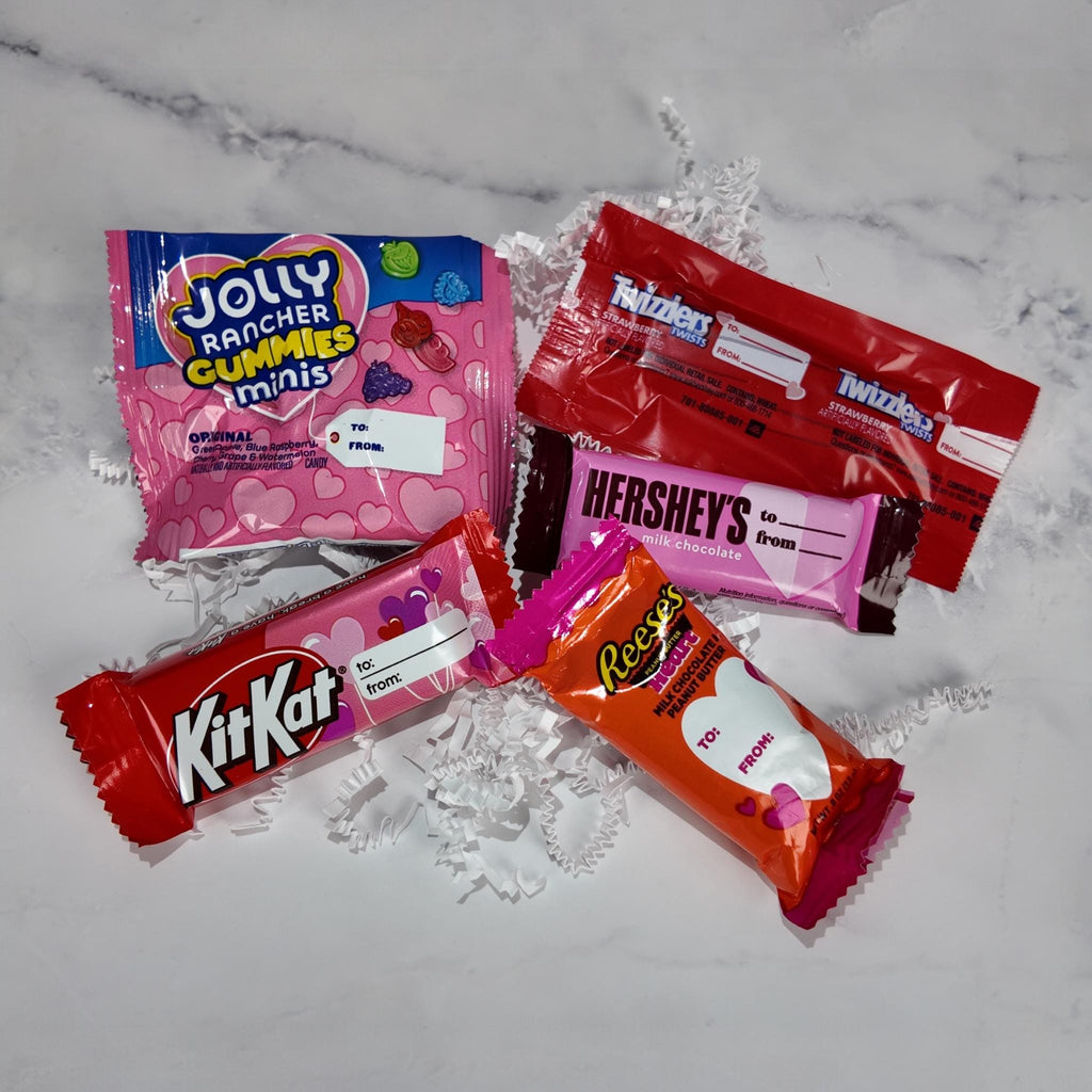Valentines Day Lowe's Pink Mini Bucket Sweets Gift Basket