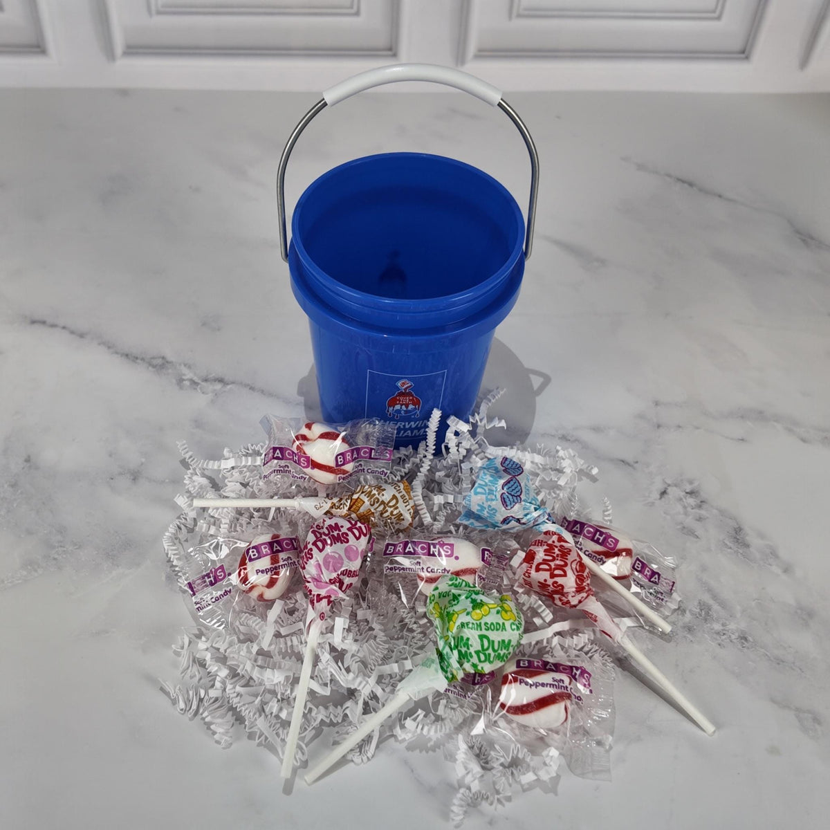 Sherwin Williams Mini Bucket Peppermint Lollipop Gift Basket – Lone ...