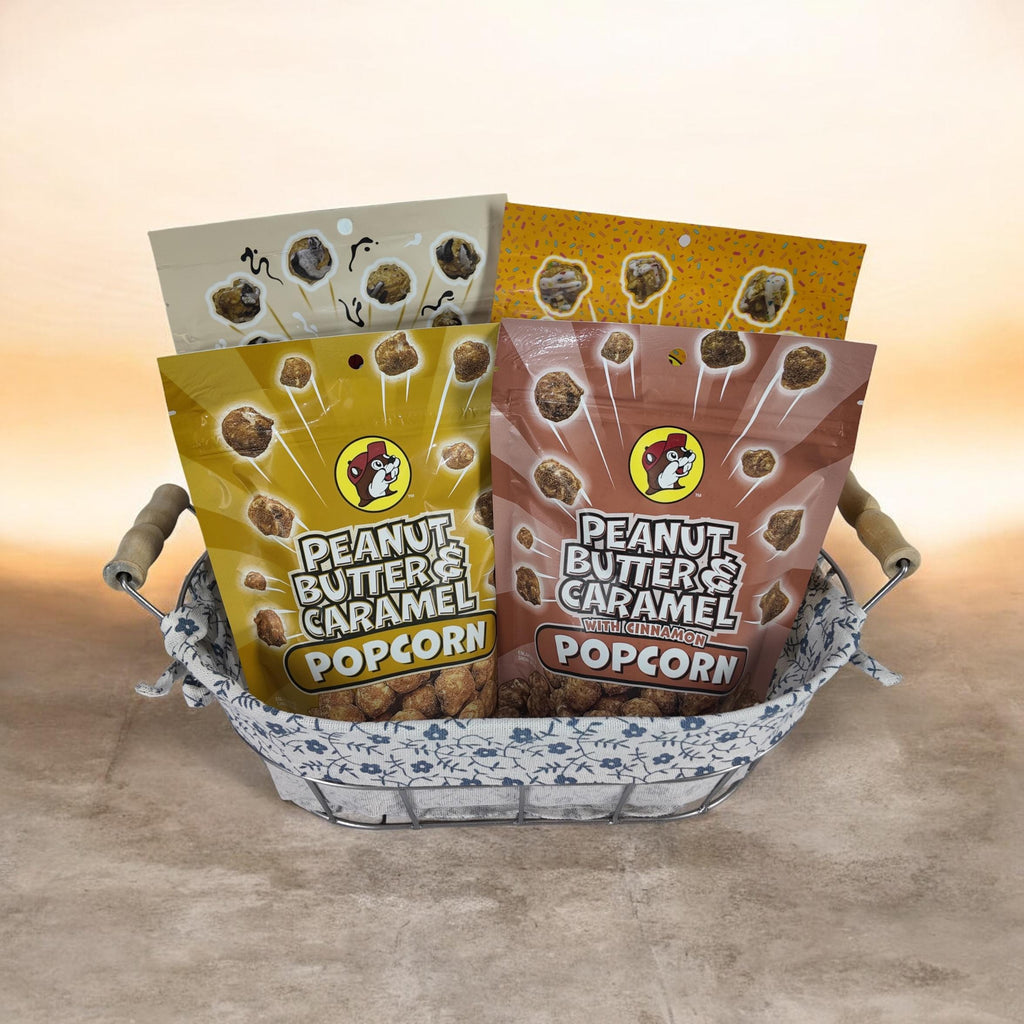 Buc-ee's Sweetened Popcorn Gift Basket and / or Individual Gift Set Combinations
