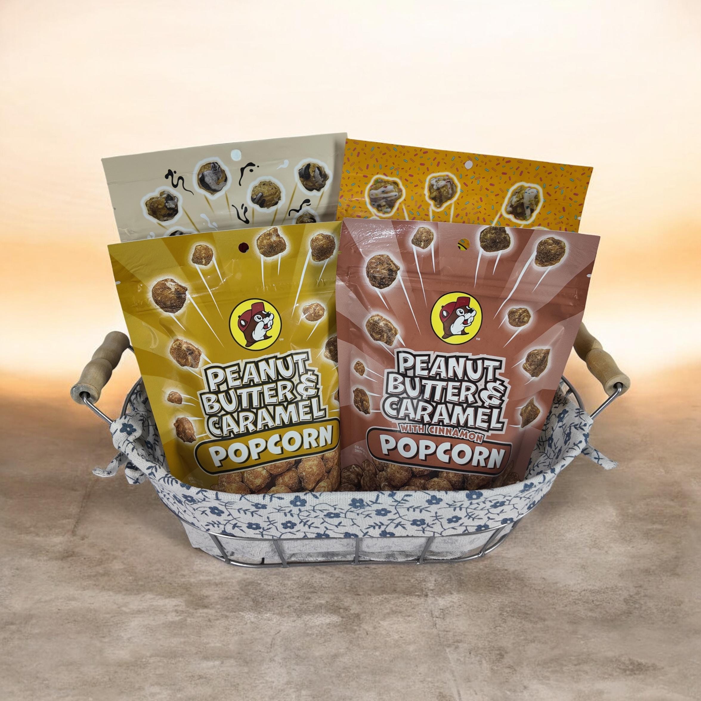 Buc-ee's Sweetened Popcorn Gift Basket and / or Individual Gift Set Combinations