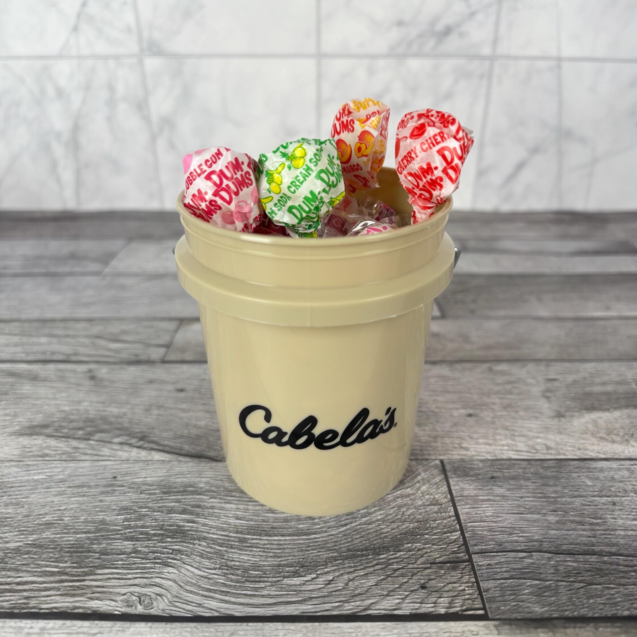 Cabela’s Mini Bucket Peppermint Lollipop Gift Basket