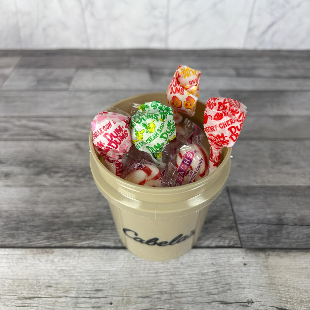 Cabela’s Mini Bucket Peppermint Lollipop Gift Basket