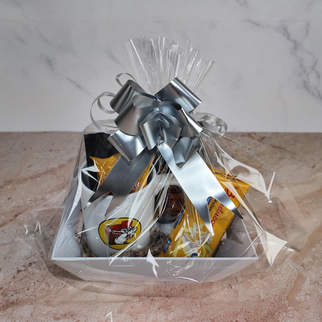 Taste of Texas Coffee Gift Basket: Buc-ee's Mug, H-E-B Coffee & Bauducco Wafers #2604