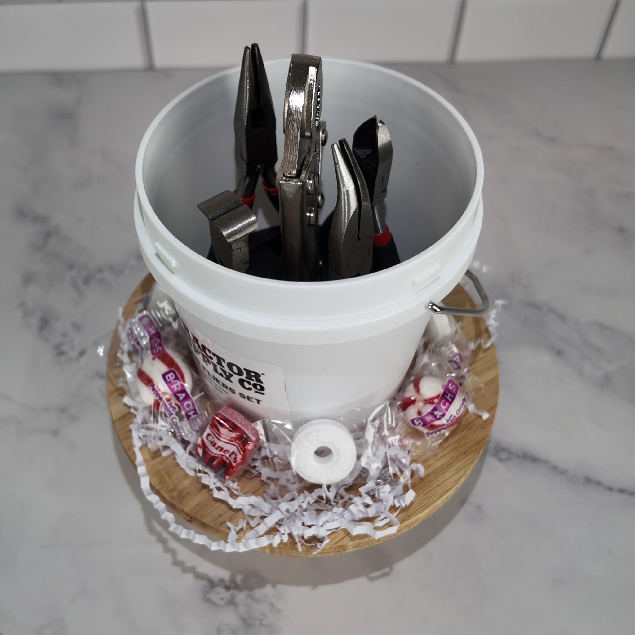 5-Piece Mini Pliers Tool Kit with Candy – Compact Bucket Set