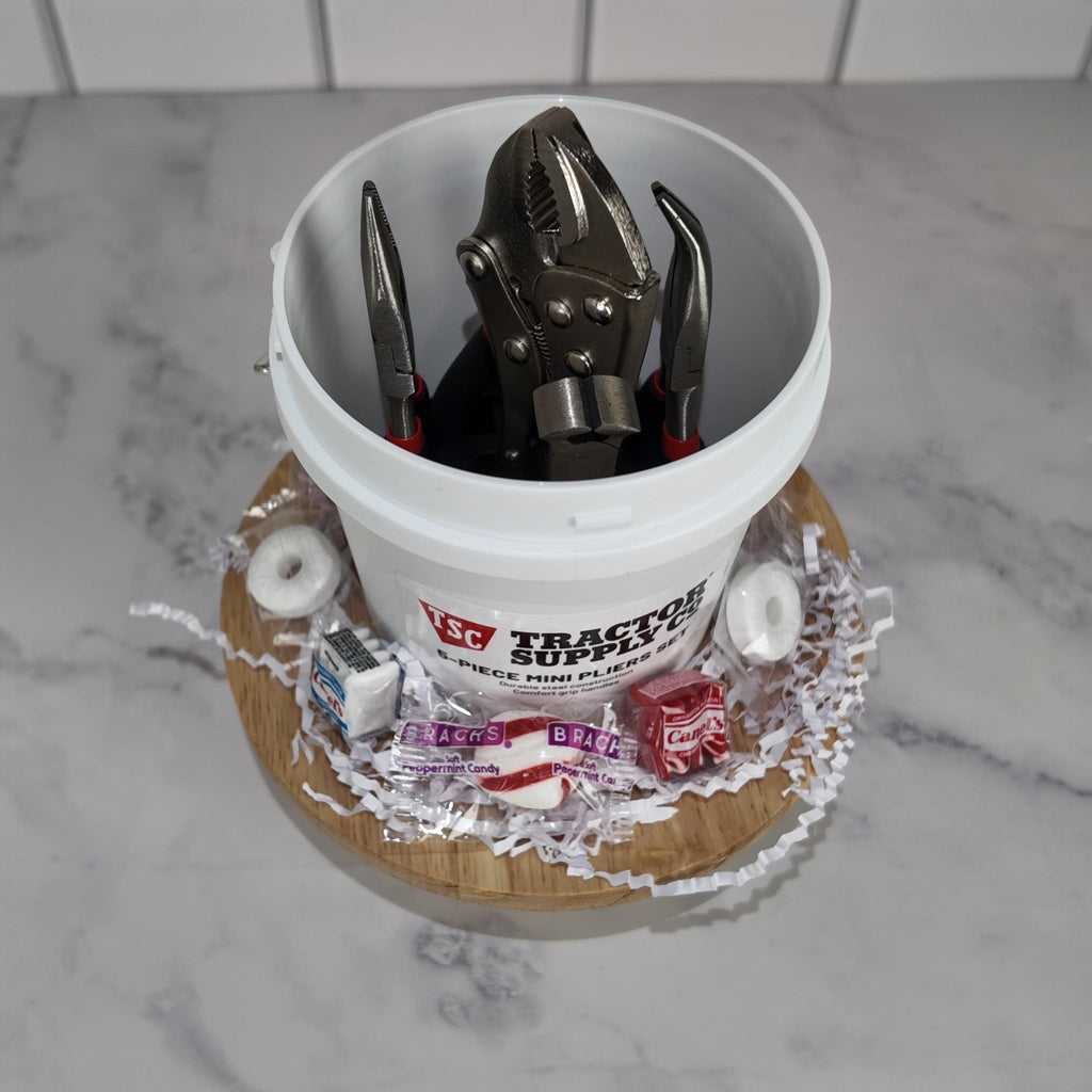 5-Piece Mini Pliers Tool Kit with Candy – Compact Bucket Set