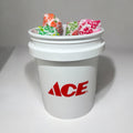 Ace Hardware Mini Bucket Peppermint Lollipop Gift Basket