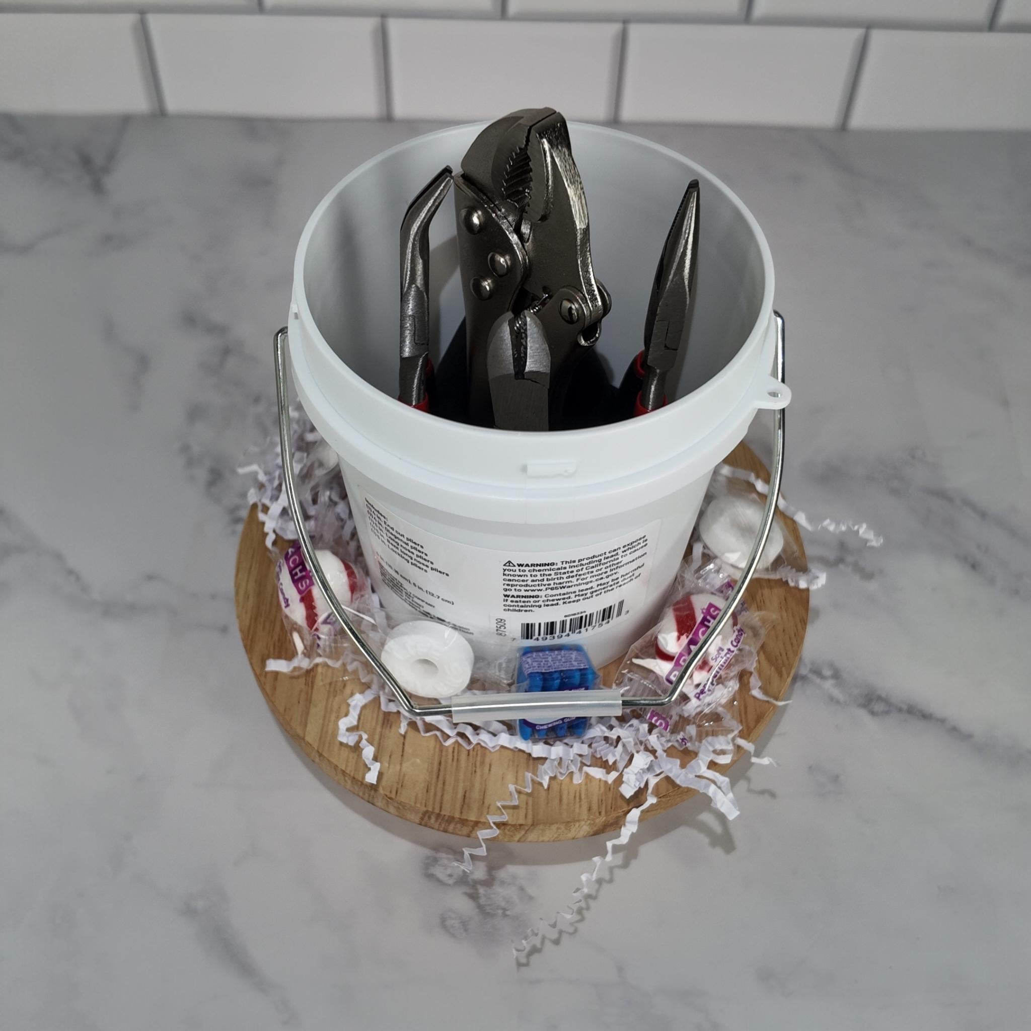 5-Piece Mini Pliers Tool Kit with Candy – Compact Bucket Set