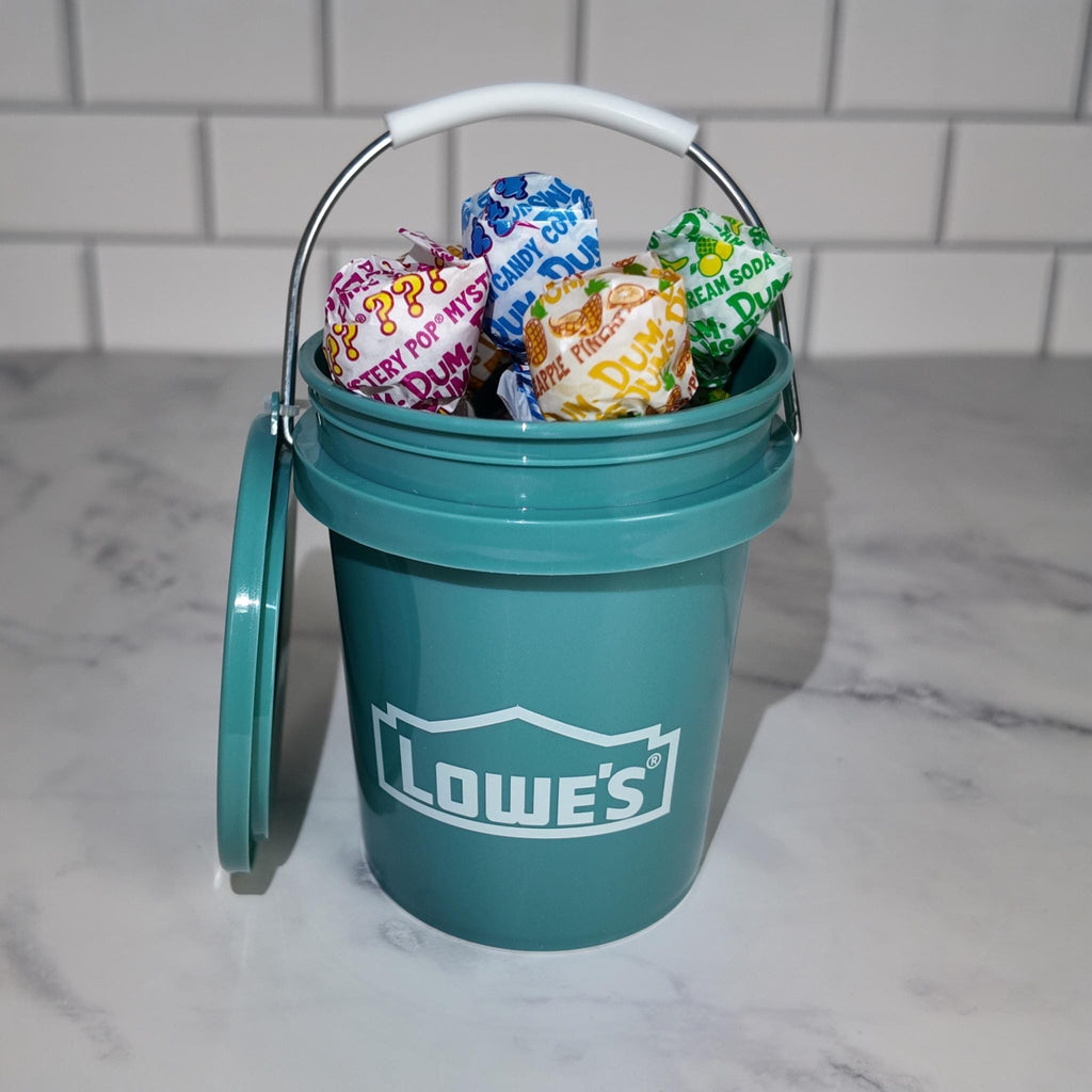 Bright Teal Mini Bucket Candy Gift Basket Set