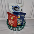 Large Bottle Cap Snack Bowl Gift Set – Caramel Corn Nuggets Bundle