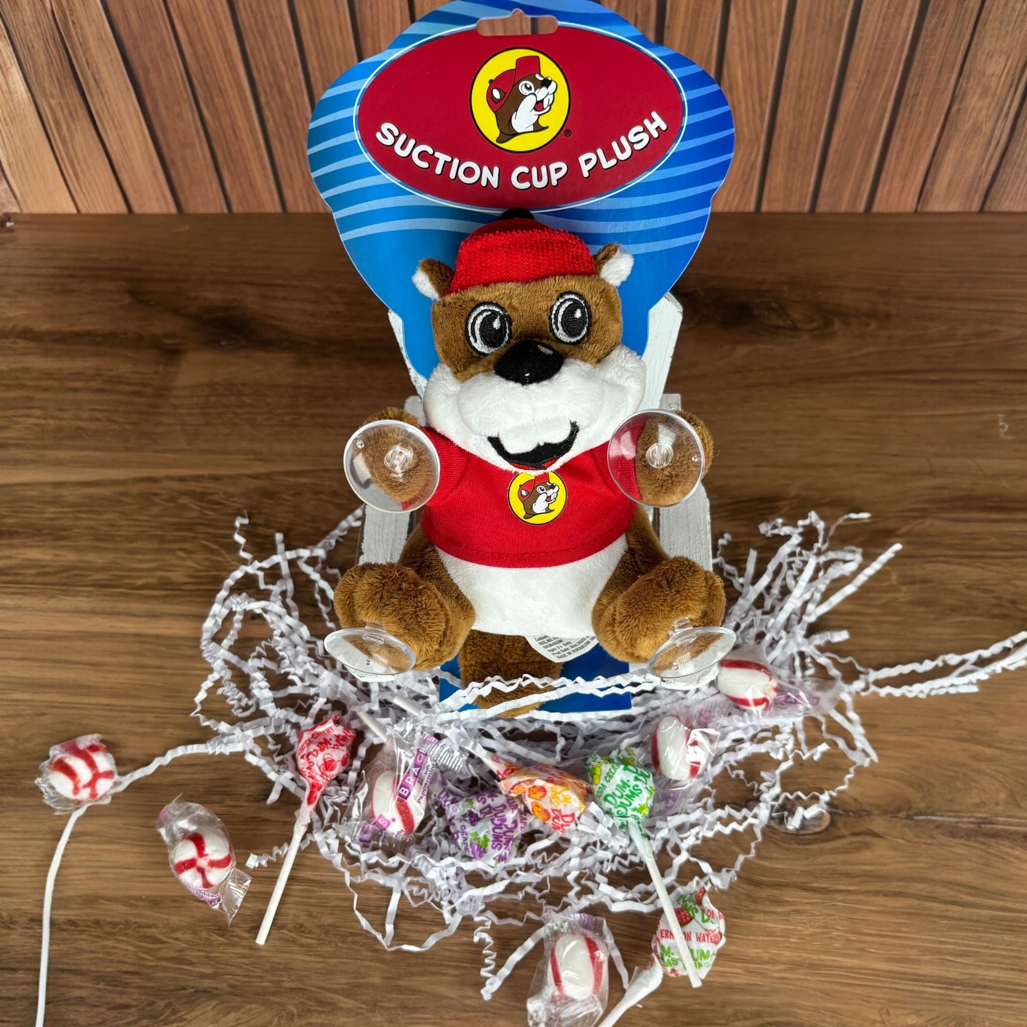 Plush Toy with Suction Cup for Car Window Decoration – Fun Gift Set