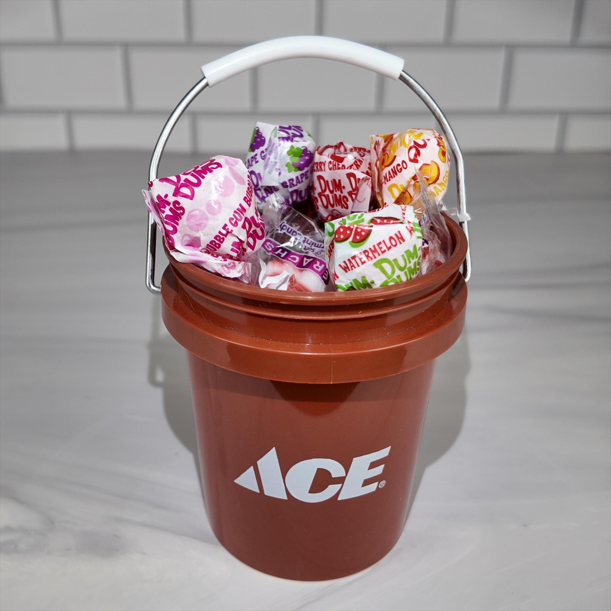 Rust Brown Mini Bucket Candy Gift Basket Set
