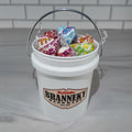 White Mini Bucket Candy Gift Basket Set