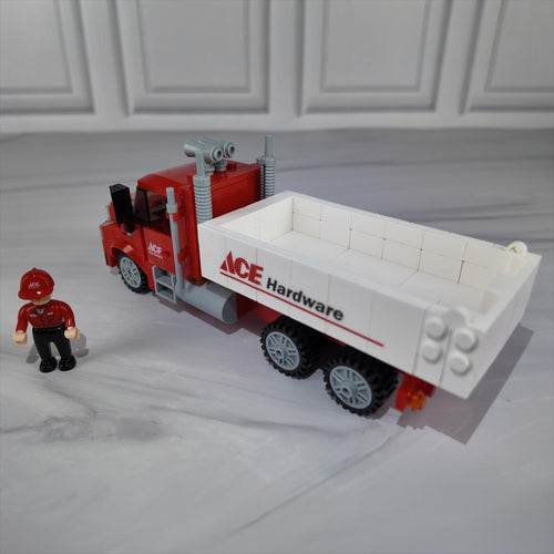 ACE Hardware Dump Truck Brick Set Lollipop Truckload Gift Set (Lego Compatible)