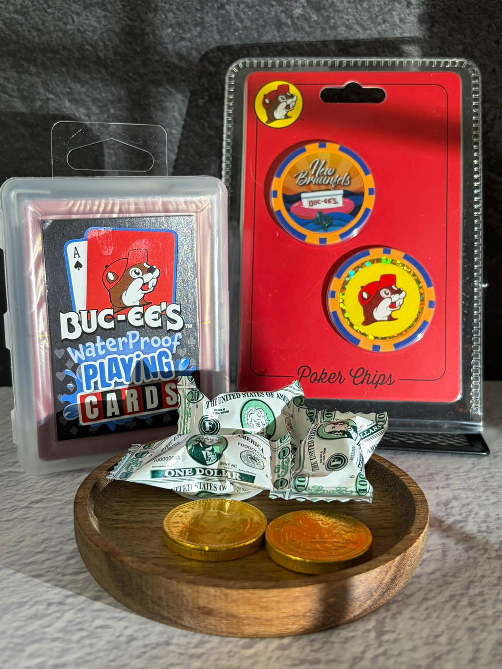 All-In Fun Game Night Bundle – Cards, Poker Chips, Chocolate Coins & Mints