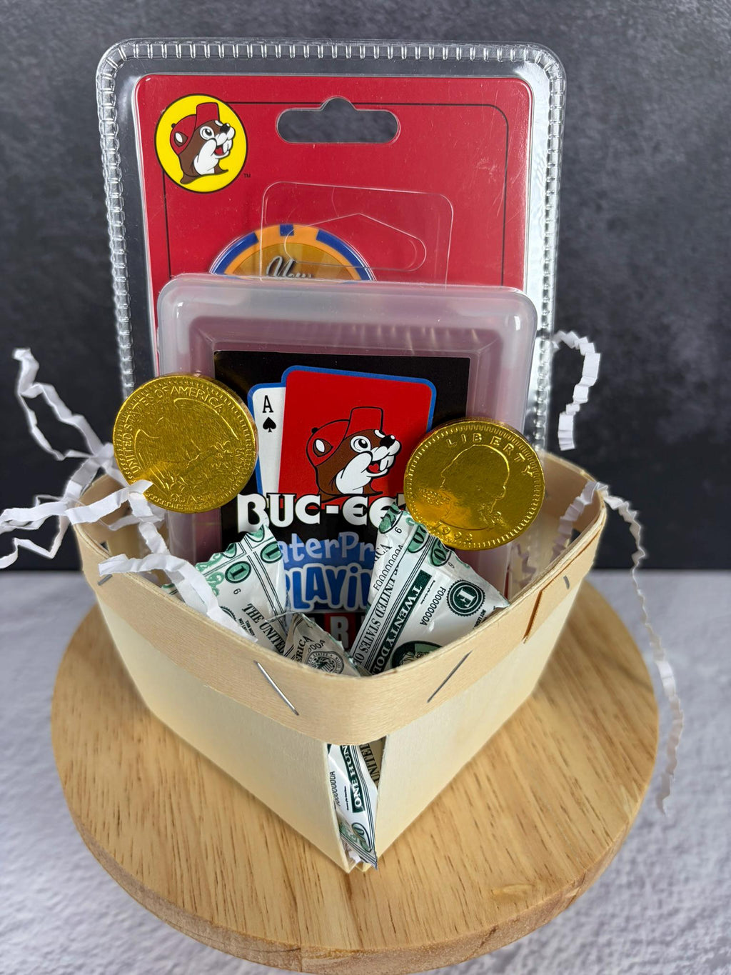 All-In Fun Game Night Bundle – Cards, Poker Chips, Chocolate Coins & Mints