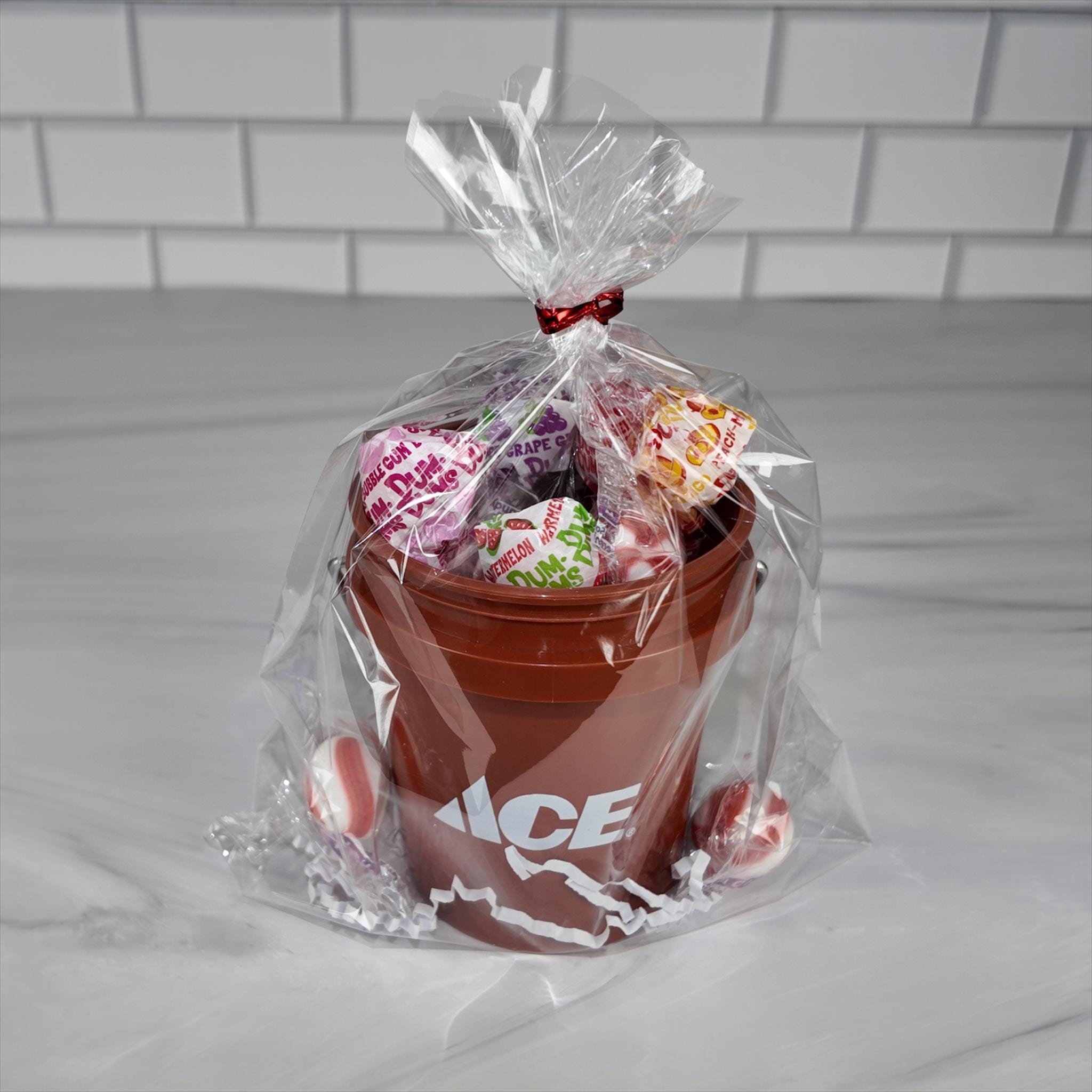 Rust Brown Mini Bucket Candy Gift Basket Set