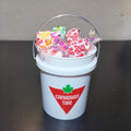 White Mini Bucket Candy Gift Basket Set