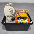 Mini Toy Truck Gift Set – Plastic Storage Tote with Gold Nugget Candy