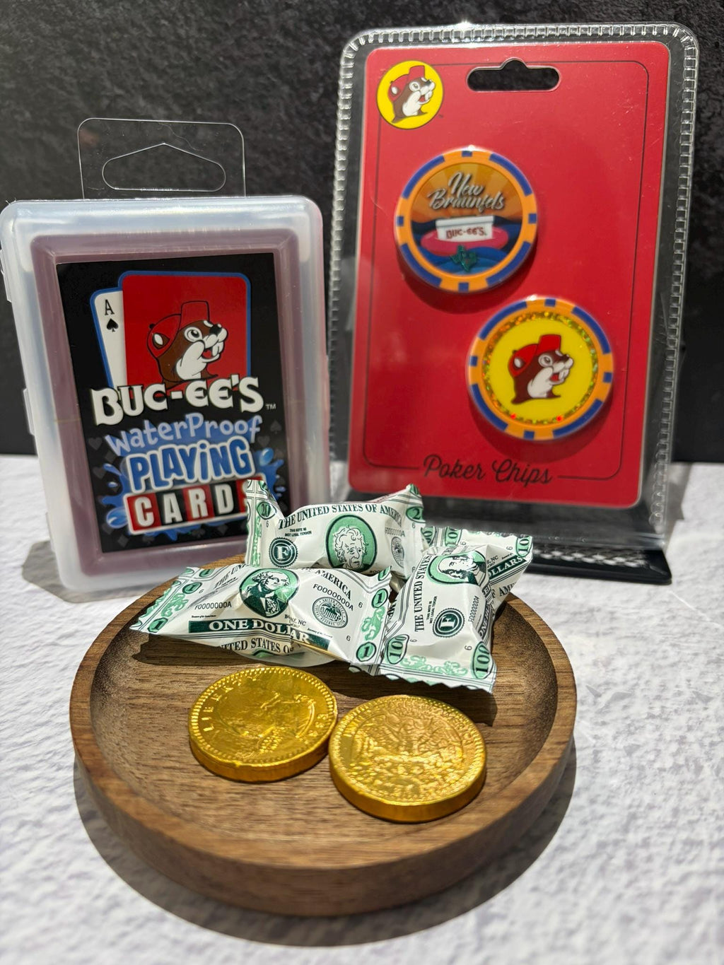All-In Fun Game Night Bundle – Cards, Poker Chips, Chocolate Coins & Mints