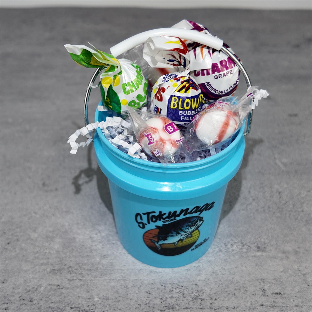 Tropical Mini Bucket Candy Gift Basket Set – Light Blue Treat Bundle