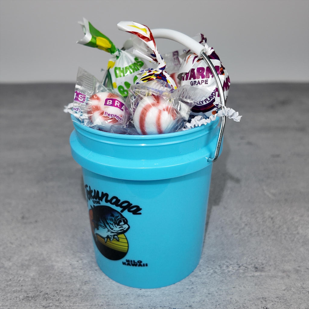 Tropical Mini Bucket Candy Gift Basket Set – Light Blue Treat Bundle