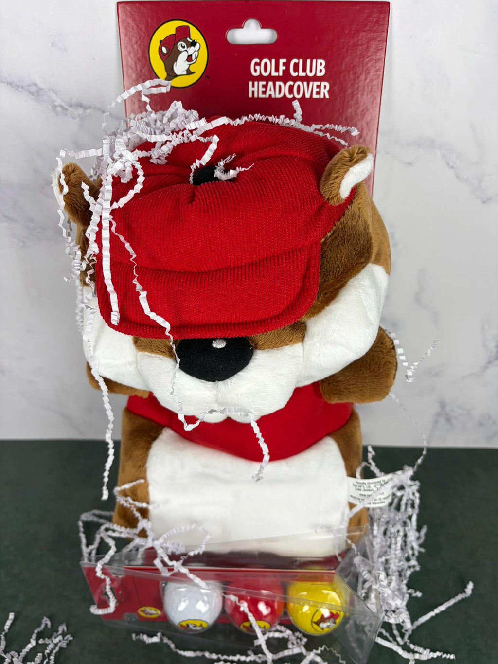 Golf Lover’s Plush Mascot Headcover & Ball Set