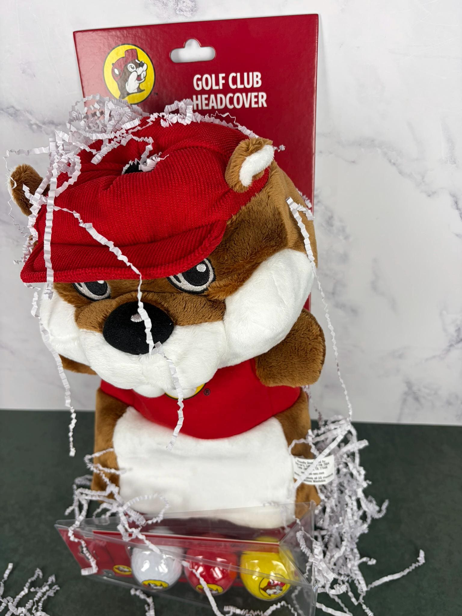 Golf Lover’s Plush Mascot Headcover & Ball Set