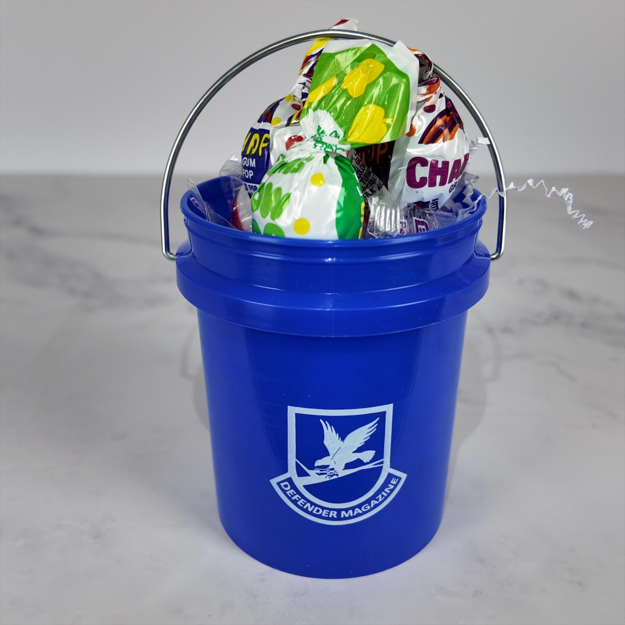 Defender Magazine Mini Bucket Gift Basket Set