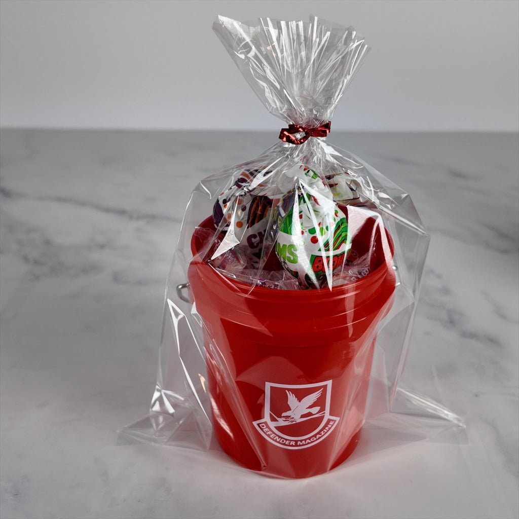 Defender Magazine Mini Bucket Gift Basket Set