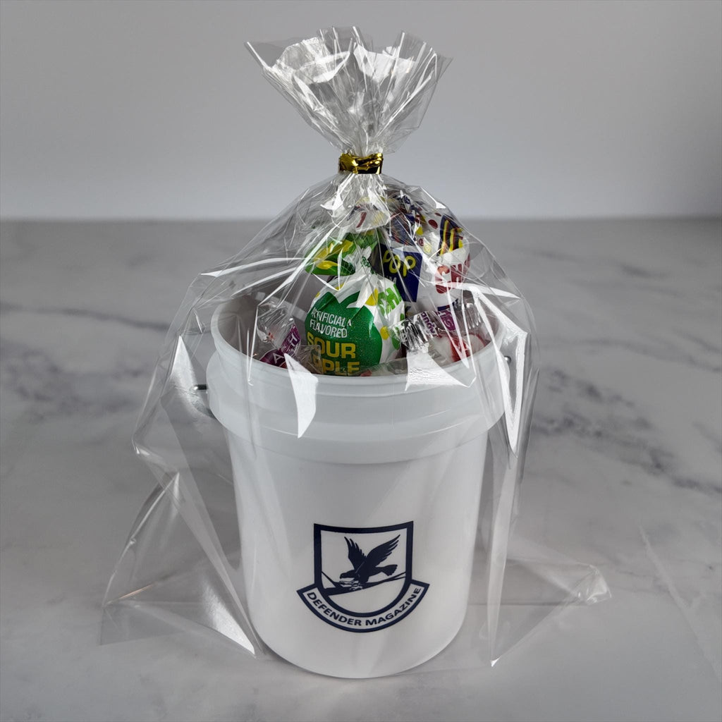 Defender Magazine Mini Bucket Gift Basket Set