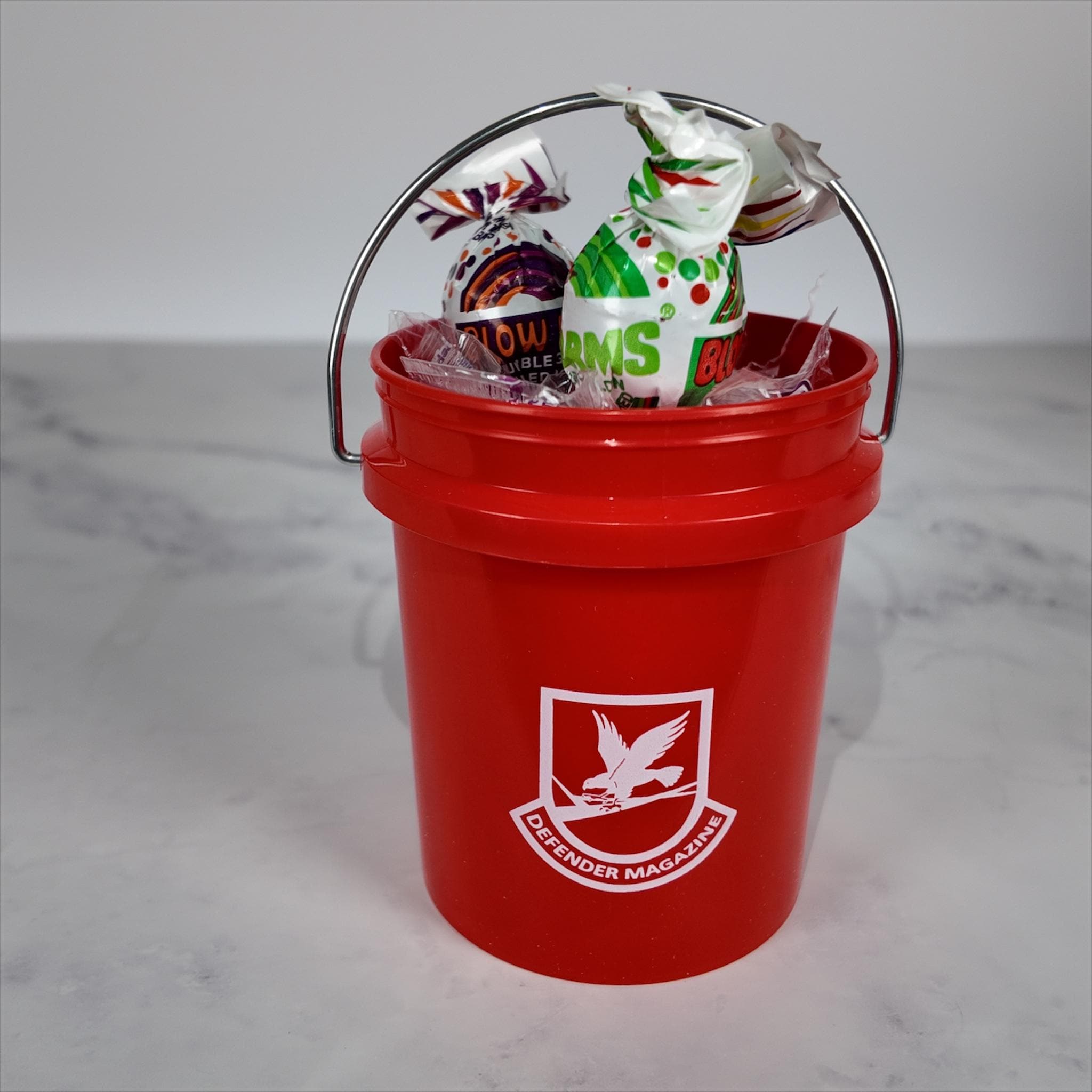 Defender Magazine Mini Bucket Gift Basket Set