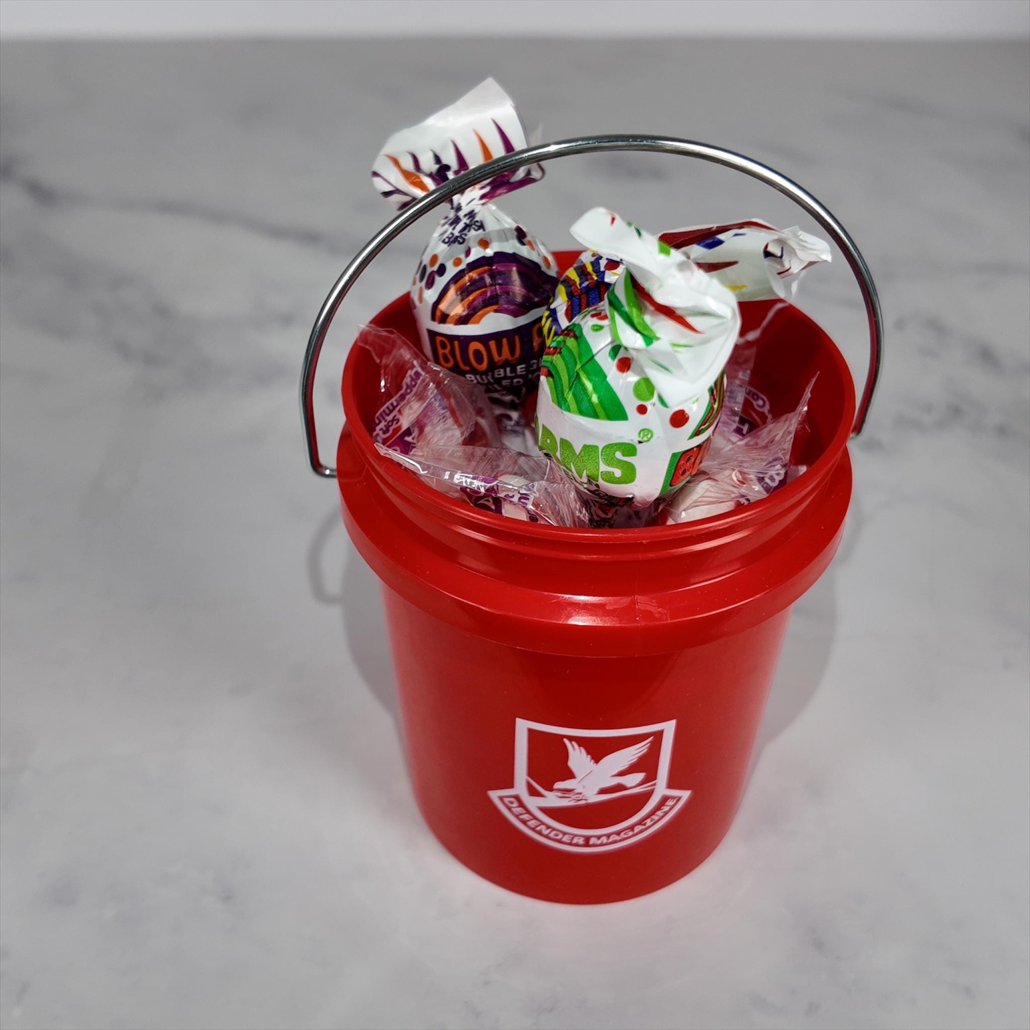 Defender Magazine Mini Bucket Gift Basket Set