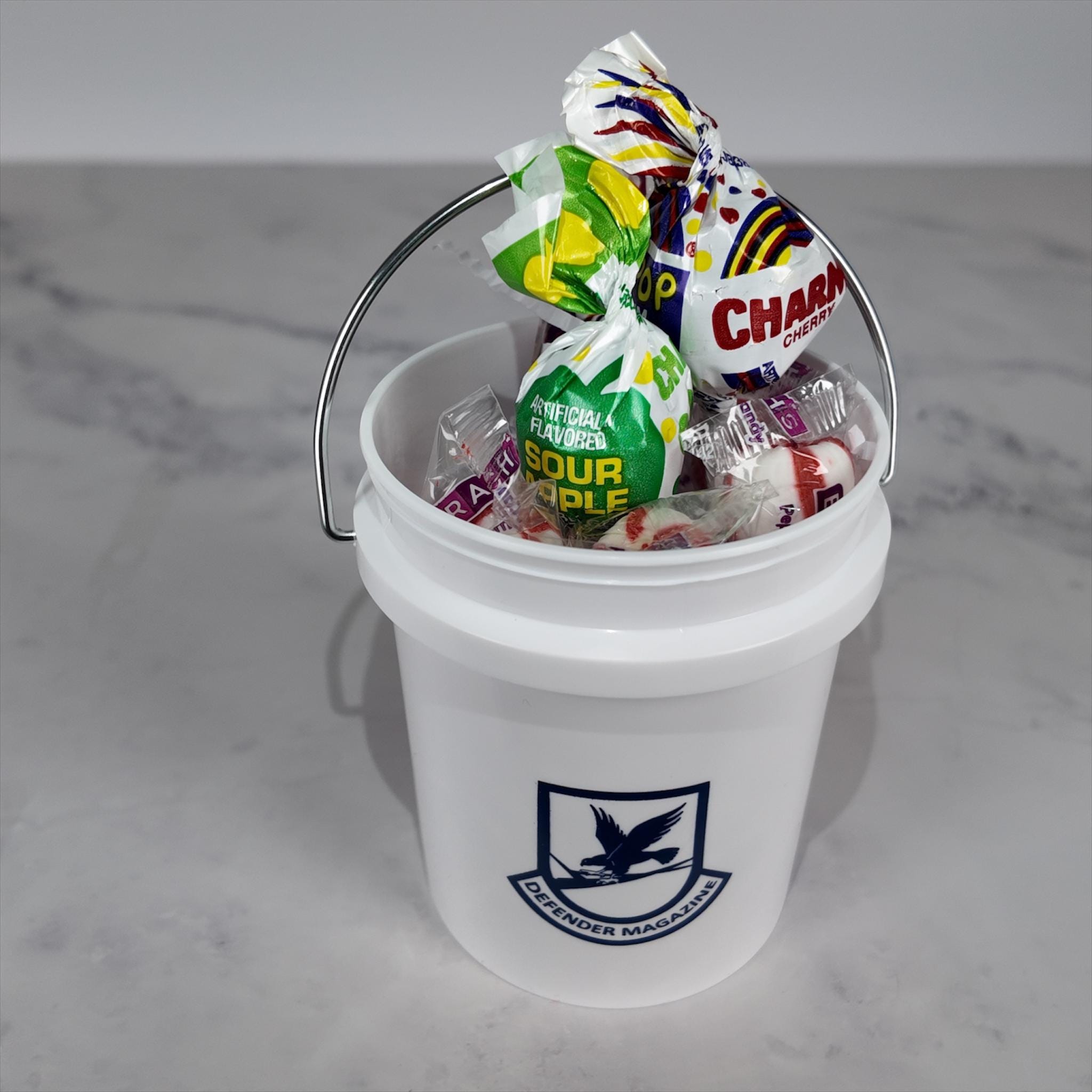 Defender Magazine Mini Bucket Gift Basket Set