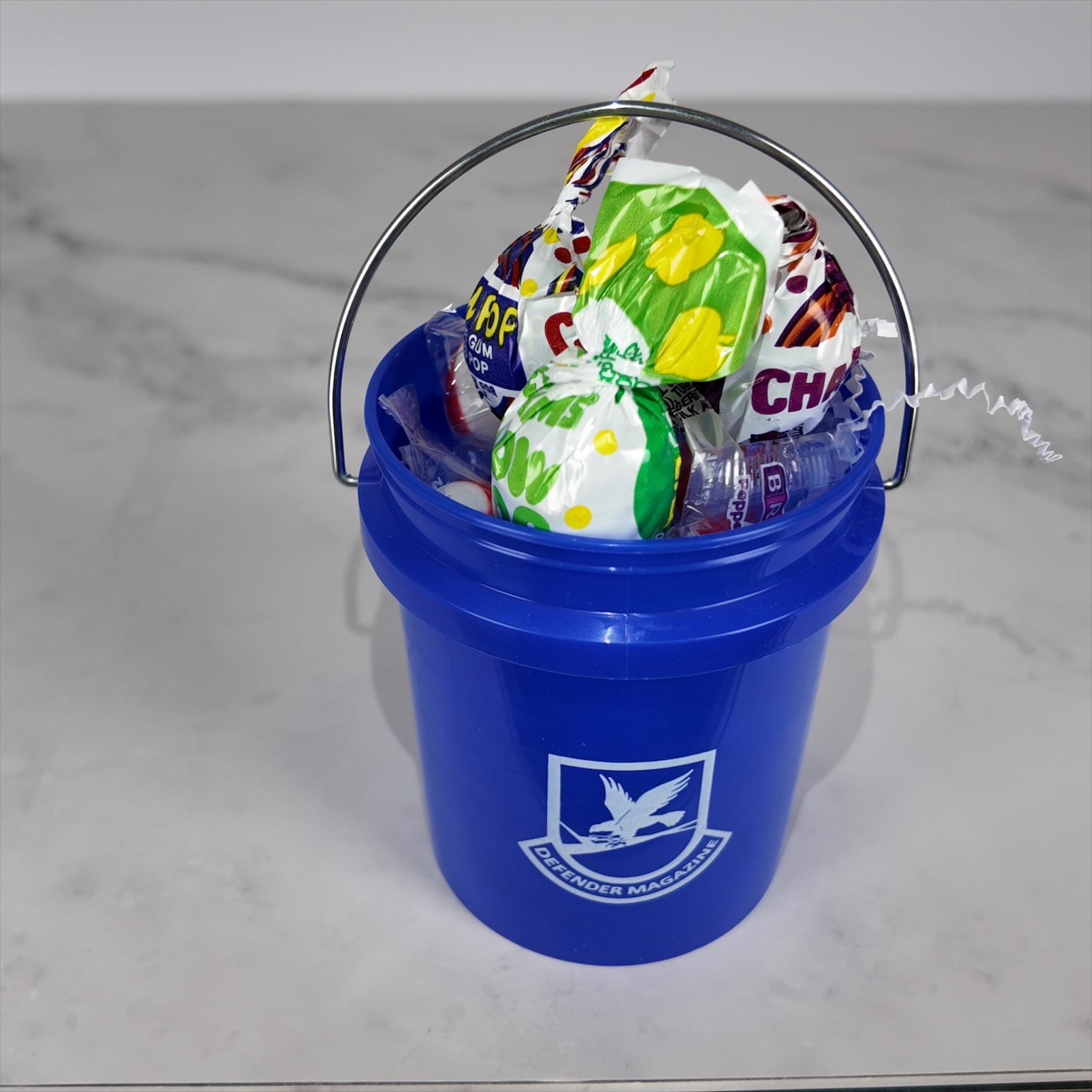 Defender Magazine Mini Bucket Gift Basket Set